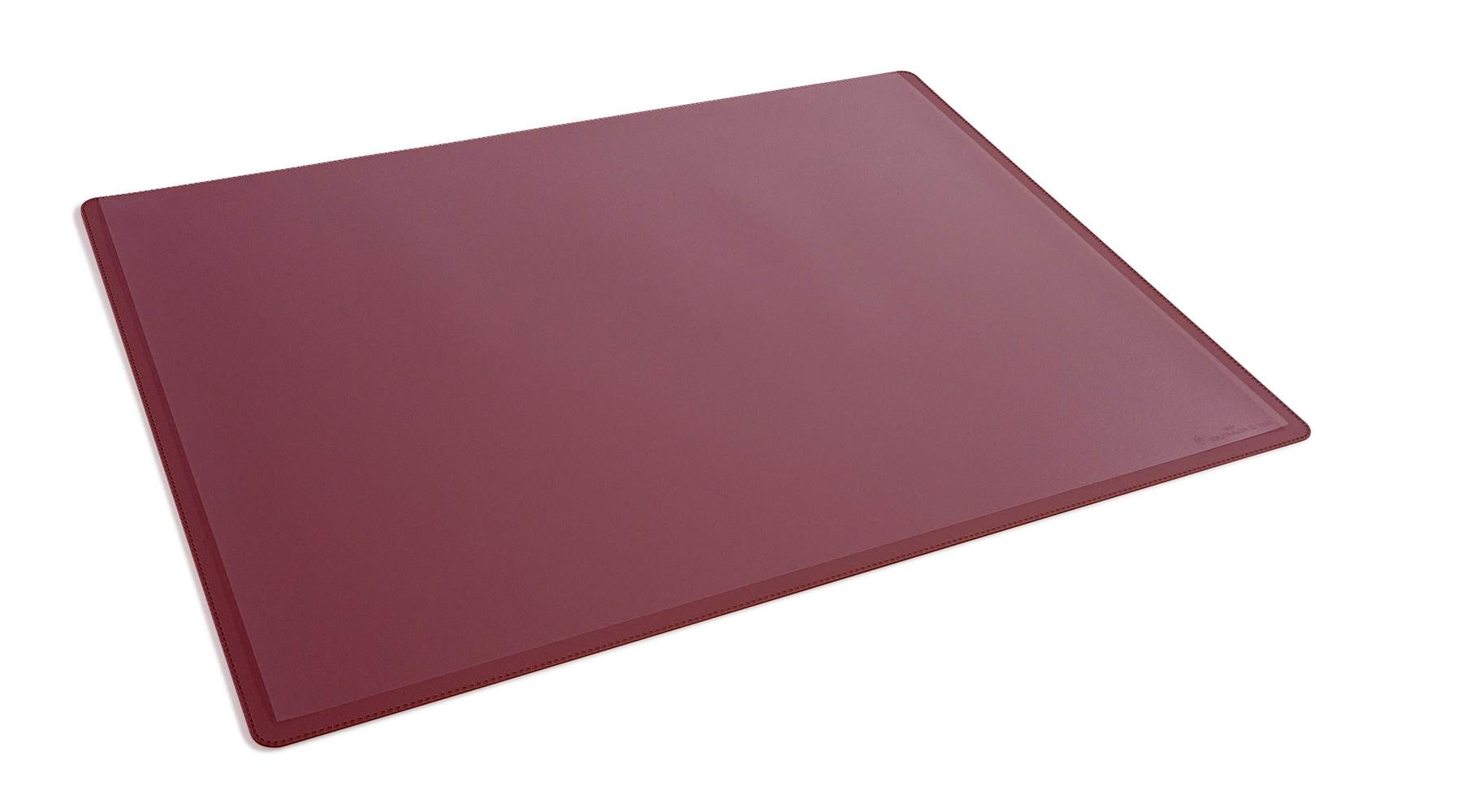 Durable Clear Overlay Non-Slip Desk Mat Notes Protector Pad | 53x40 cm | Red