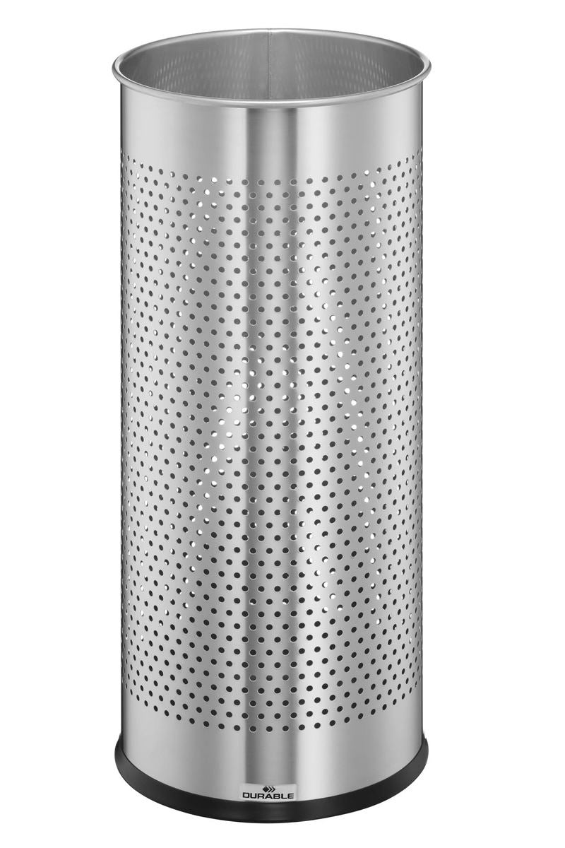 Durable Brushed Stainless Steel Umbrella Stand | 29 Litre Silver