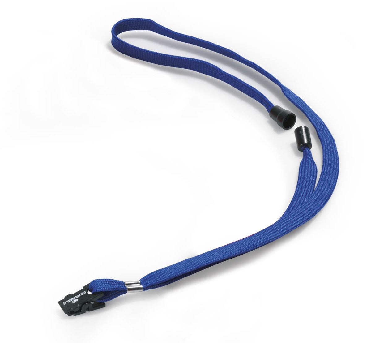 Durable Soft Neck Lanyards with Clip and Safety Release | 10 Pack | Blue
