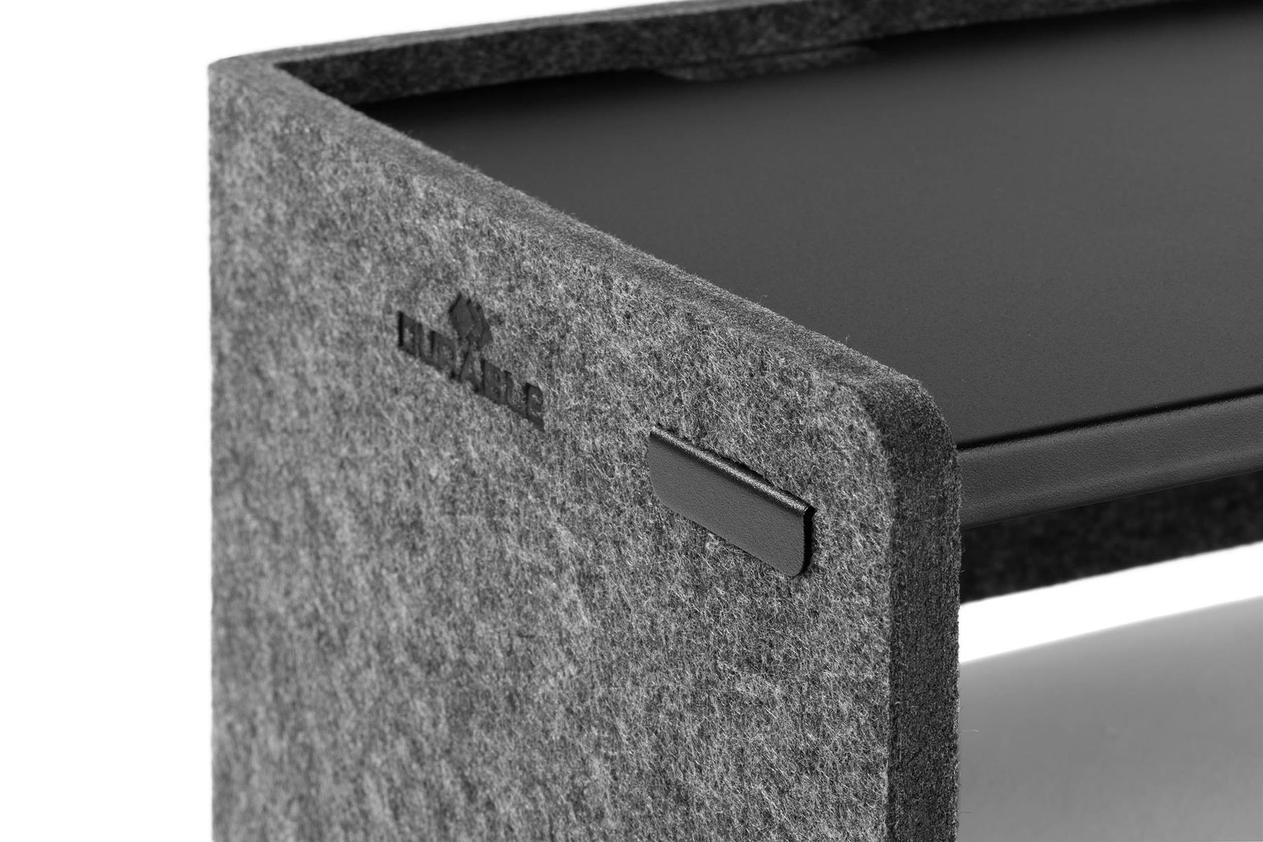 Durable Premium Felt Monitor Riser Laptop Stand | Height-Adjustable Shelf
