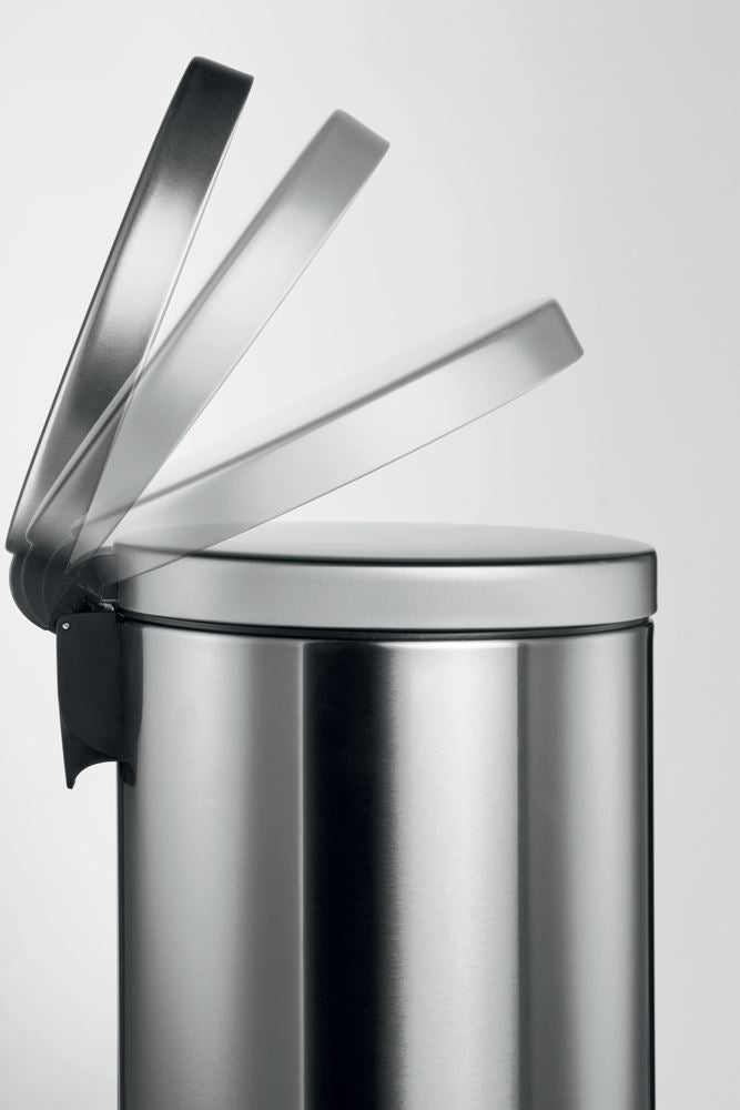 Durable Stainless Steel Pedal Bin 5L | Soft-Close Round Waste Bin | Silver
