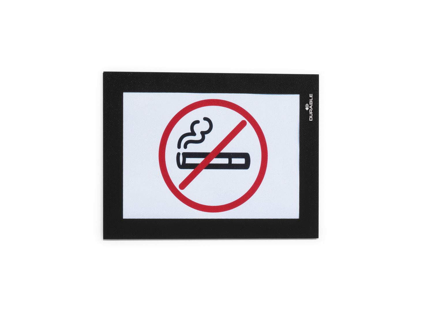 Durable DURAFRAME Self Adhesive Magnetic Signage Frame | 2 Pack | A6 Black