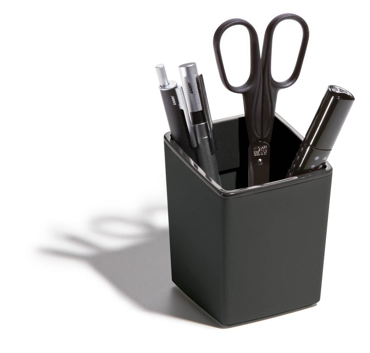 Durable VARICOLOR Pen Pot Pencil Holder Desk Tidy Organizer Cup | Grey