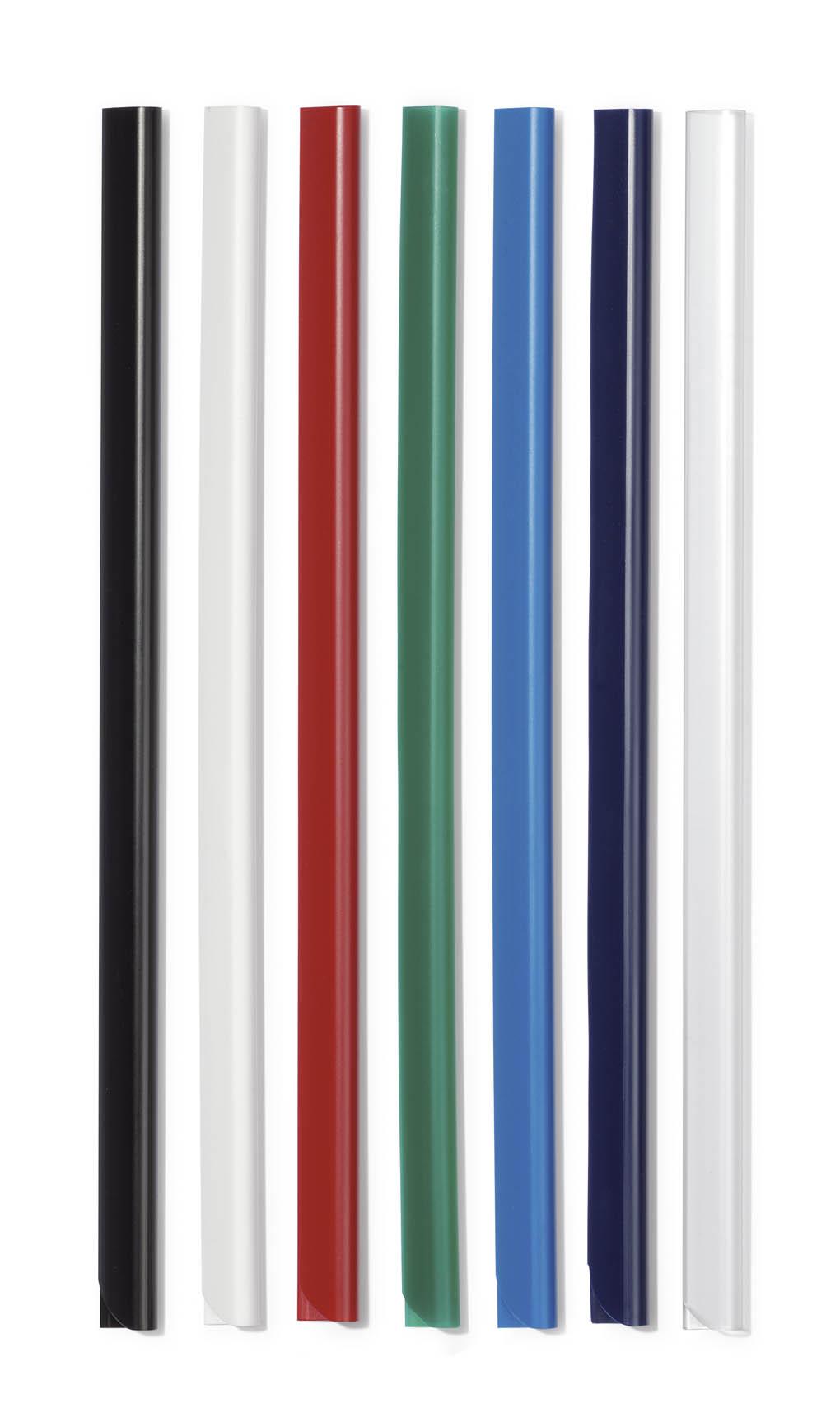 Durable SPINE BAR 60 Sheet Binding Bar for Unpunched Docs | 50 Pack | A4 Green
