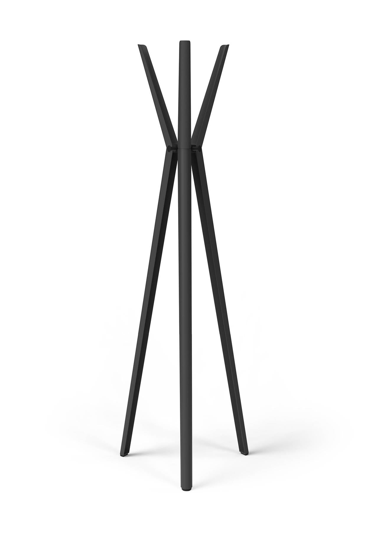 Durable DURASTORE Aluminium Coat Stand Freestanding 6 Hooks Clothes Rack | Black