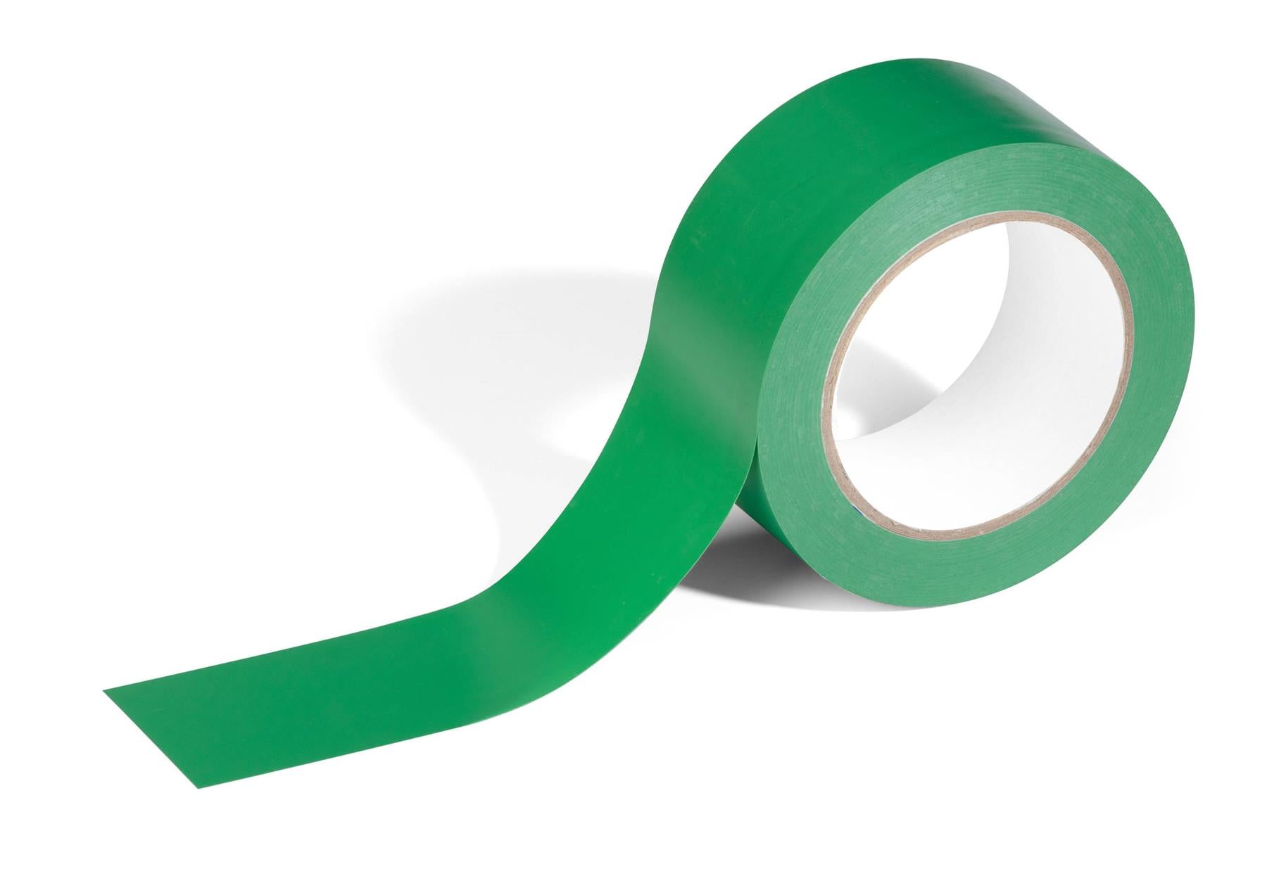 Durable DURALINE Strong Removable PVC Floor Marking Tape | 50mm x 33m | Green