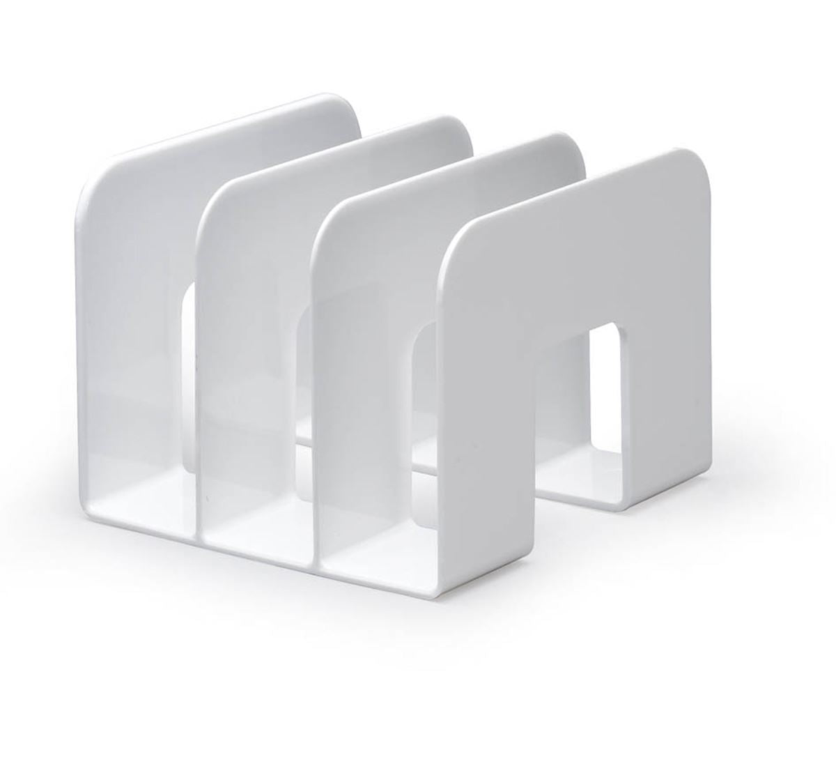 Durable TREND Magazine Stand Desk File Holder Document Book Organiser | White