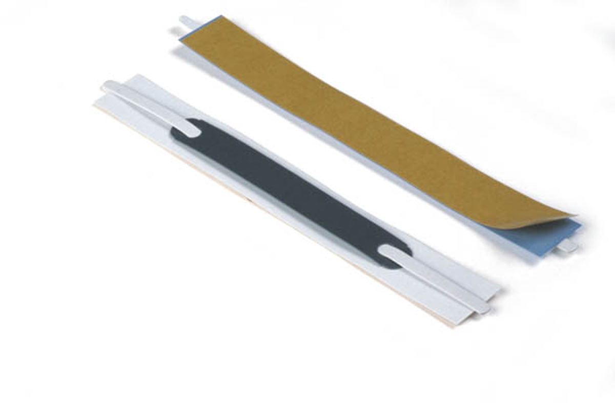Durable FLEXIFIX Self-Adhesive Filing Strip Binding Clip Bar | 100 Pk | A4 White