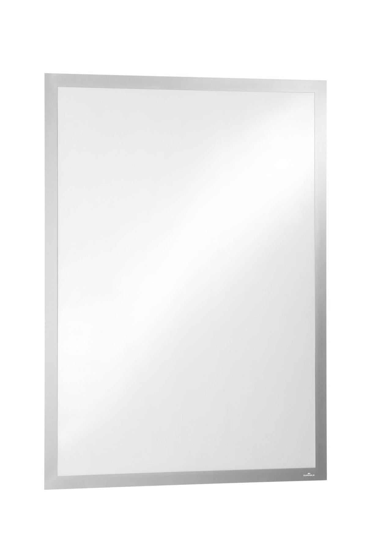 Durable DURAFRAME UV Poster Adhesive Magnetic Signage Frame | A1 Silver