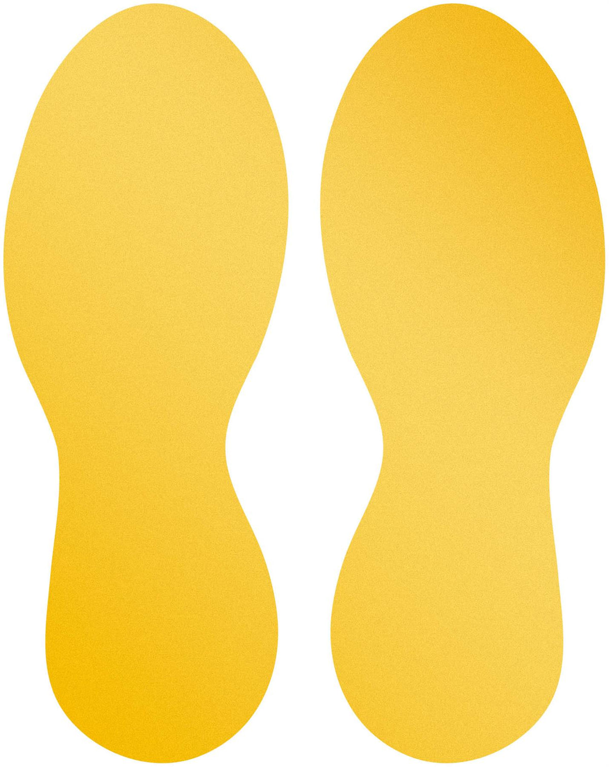 Durable Adhesive Feet Floor Sign Safety Foot Stickers | 5 Pairs | Yell
