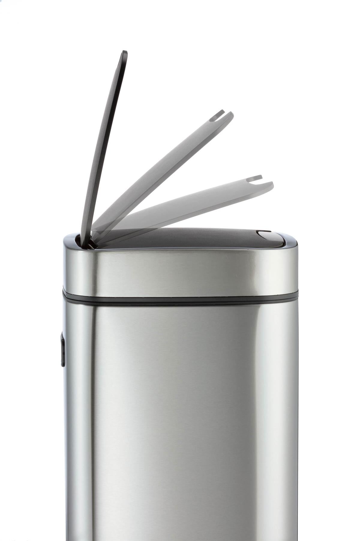 Durable Motion Sensor Bin | Smart Automatic Steel Kitchen Waste Bin | 21L Silver