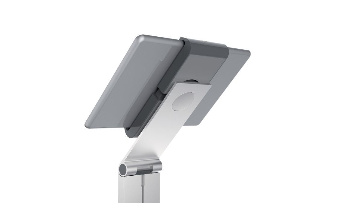 Durable Aluminium Tablet Holder iPad Floor Exhibition Stand | 360° & Lockable