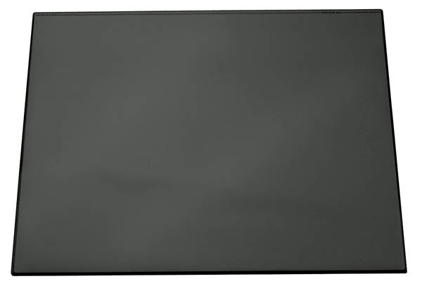 Durable Clear Overlay Non-Slip Desk Mat Notes Protector Pad | 65x52 cm | Black