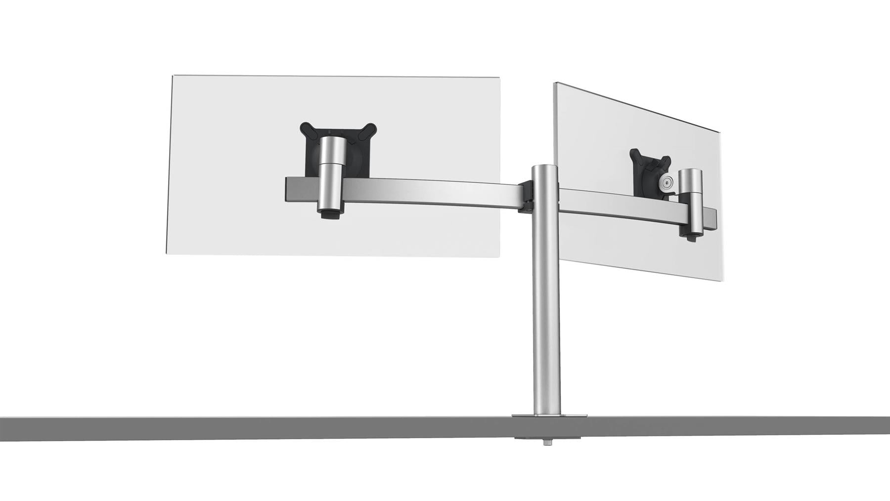 Durable Monitor Mount PRO for 2 Screens | Through-Desk Clamp Attachment