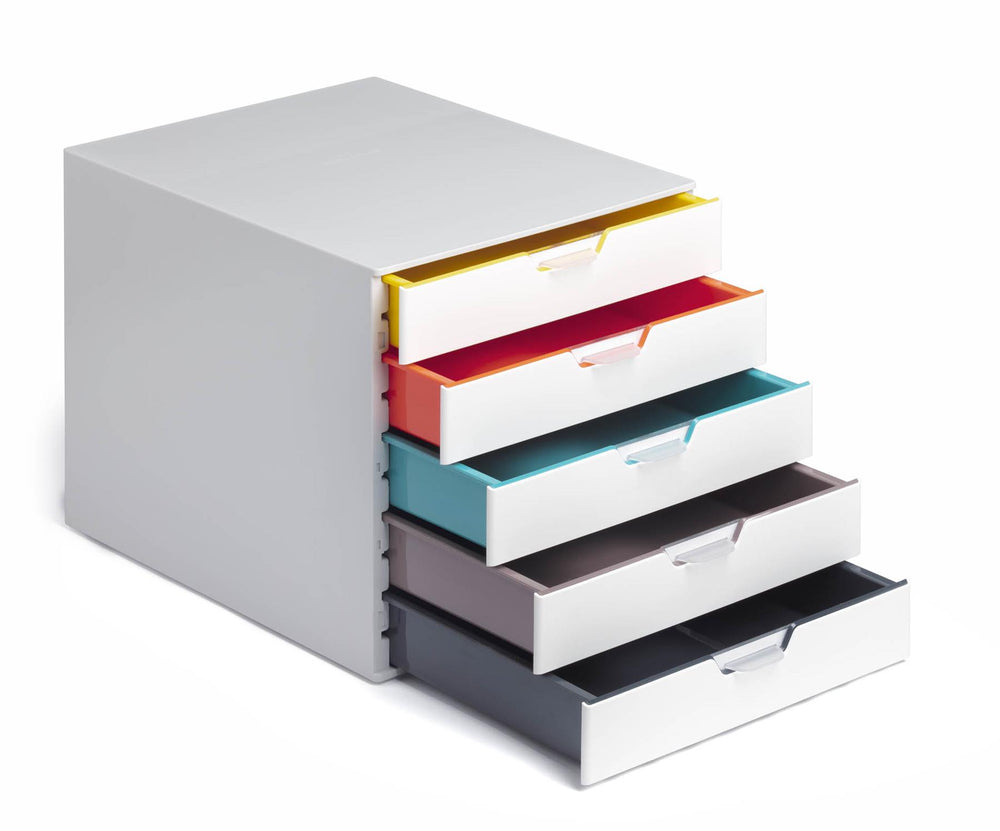 Durable VARICOLOR MIX Desktop Organiser 5 Drawer Colour Coded Storage
