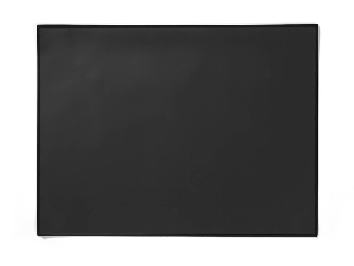 Durable Clear Overlay Edge Protector Desk Mat Pad for Notes | 65x50 cm | Black