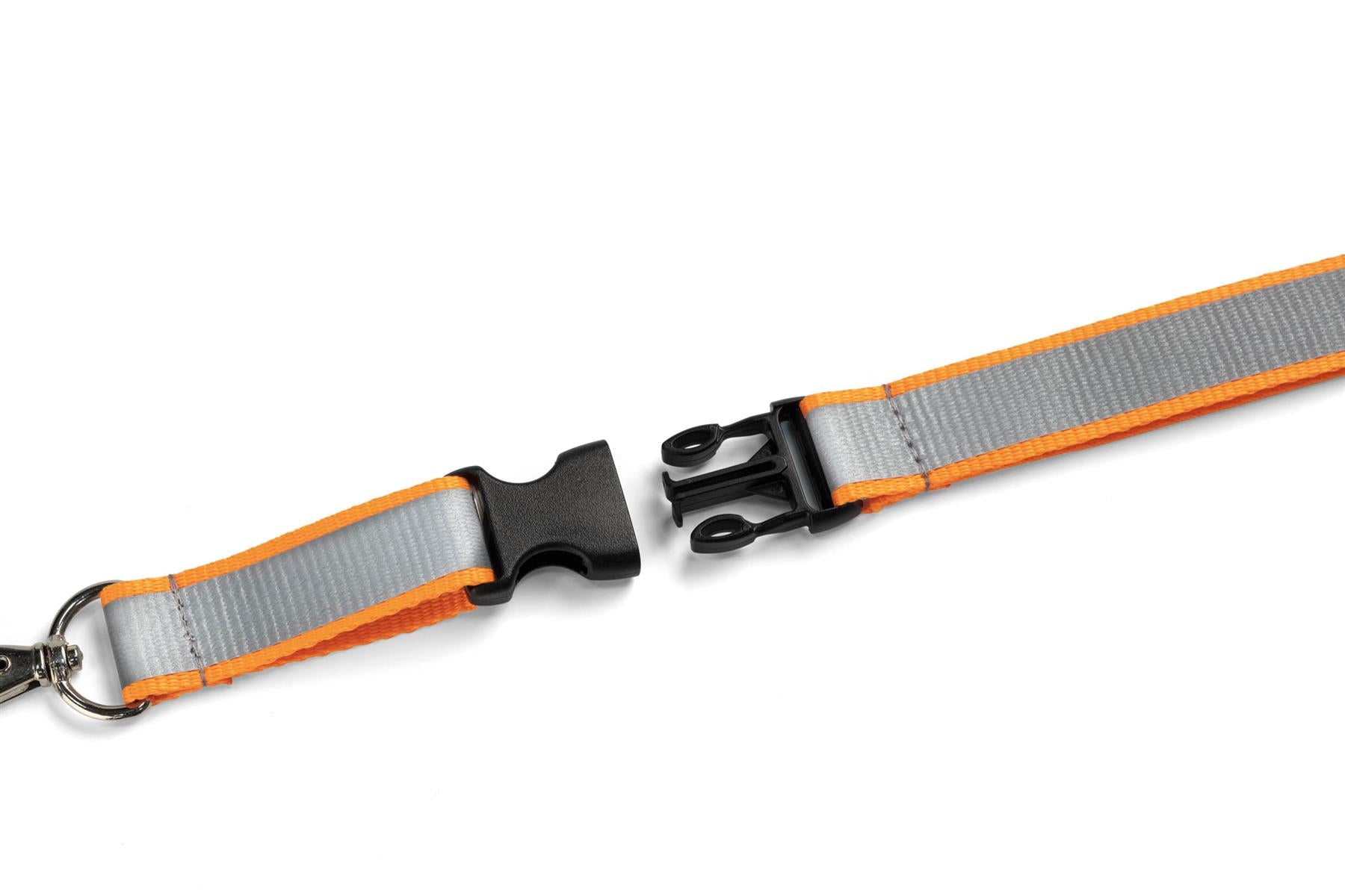 Durable Reflective Detachable Neck Lanyards with Clip and Safety Release| Orange