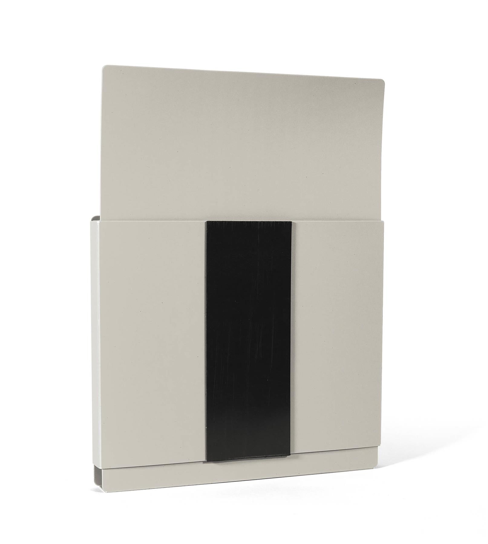Durable Info Box Magnetic Document File Holder for Metal & Whiteboards | A4 Grey