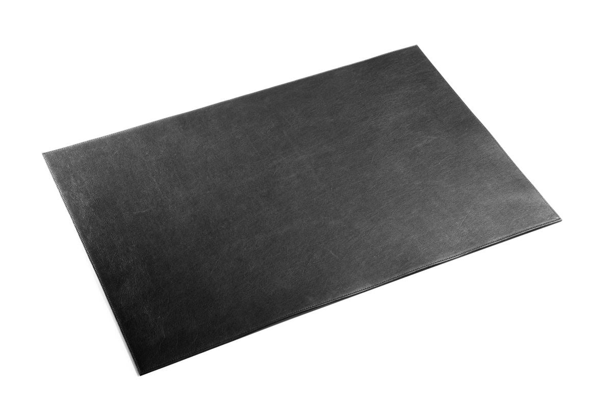 Durable Genuine Leather Non-Slip Desk Mat PC Keyboard Pad | 65x45 cm | Black