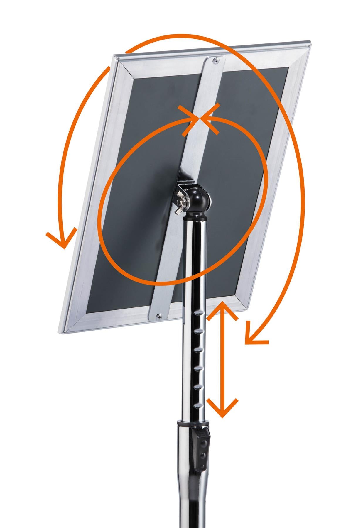 Durable Floor Stand with Aluminium Snap Frame Menu Poster Display | A4