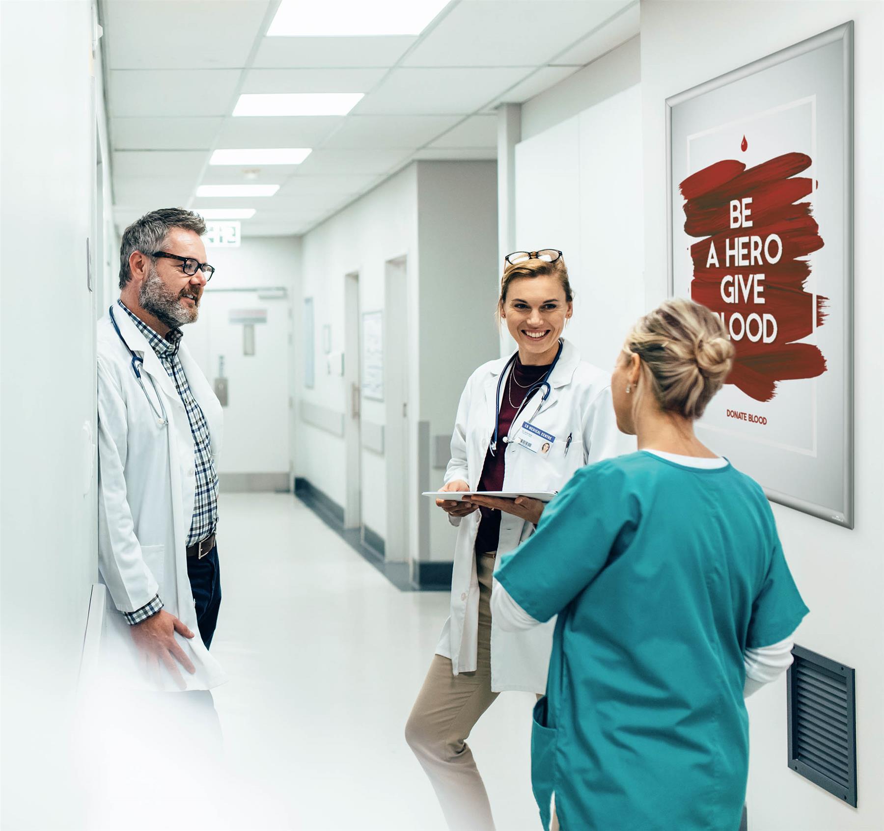 Durable Aluminium Snap Frame Retail Clip Poster Holder Notice Board | A1