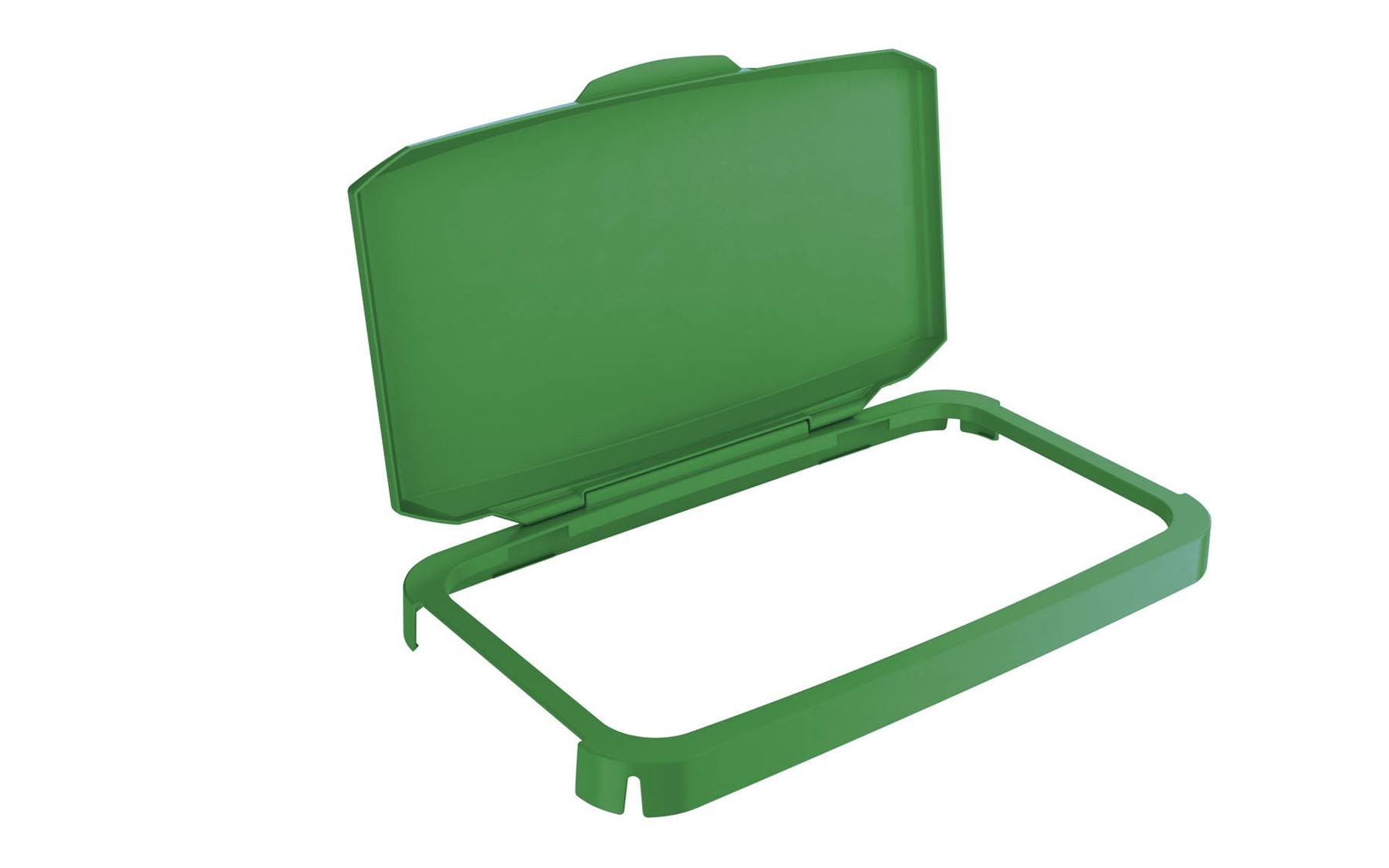 Durable 60L Hinged Bin Lid Green | Recycling Bin Lid | Food Safe | DURABIN