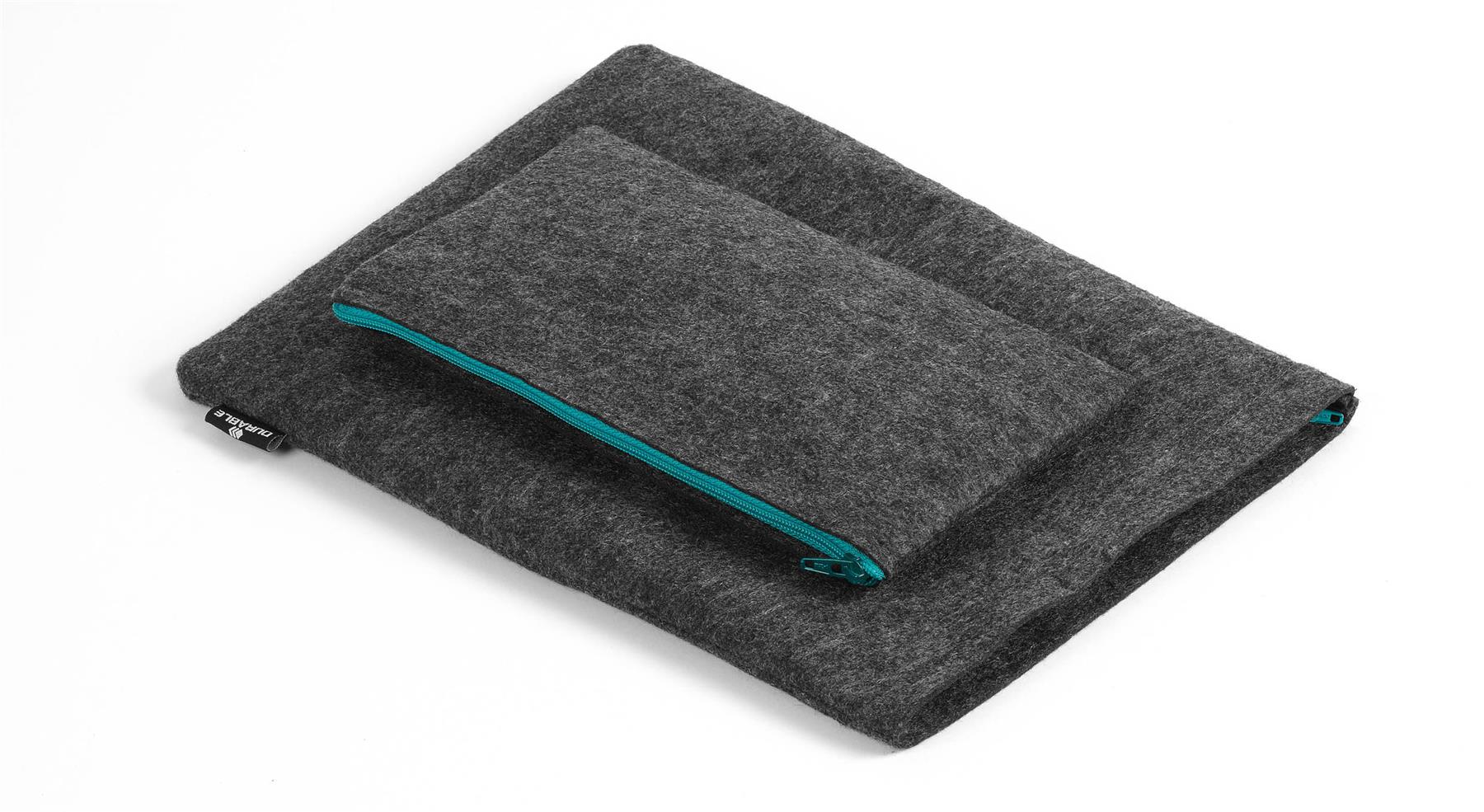 Durable Recycled Felt Laptop MacBook Bag Case Sleeve | 13“ | Teal