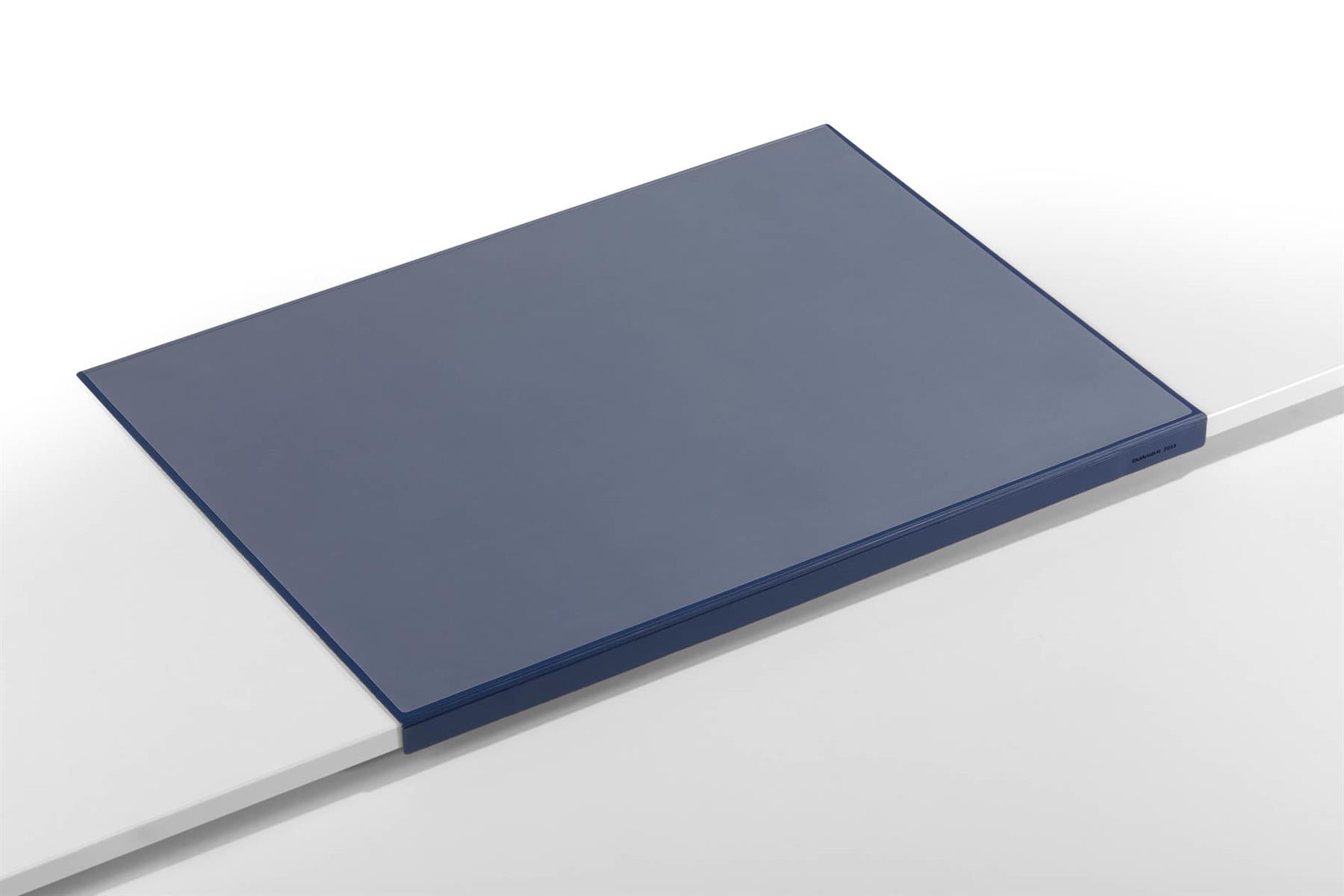 Durable Clear Overlay Edge Protector Desk Mat Pad for Notes | 65x50 cm | Blue