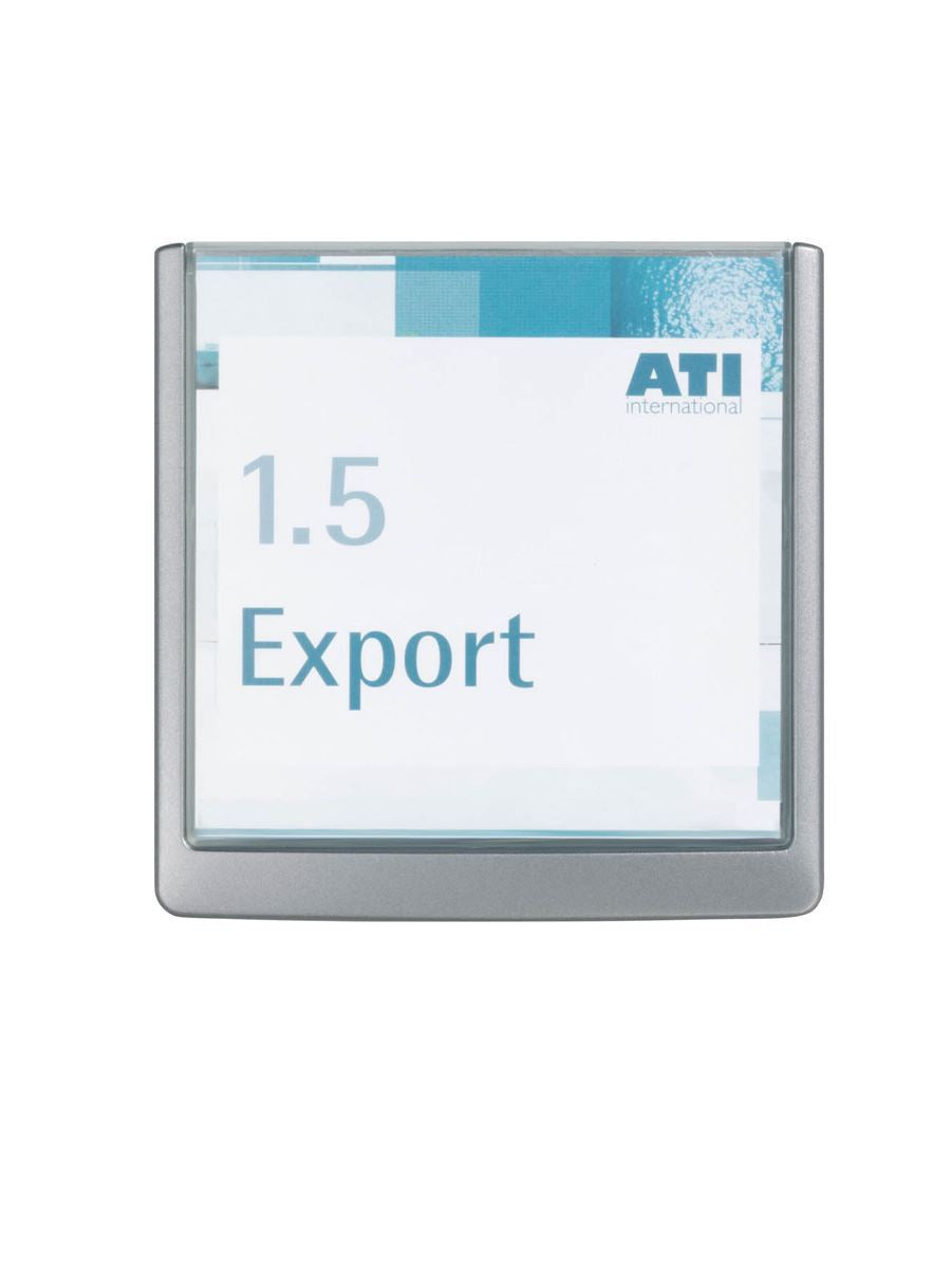 Durable Adhesive CLICK SIGN Wall Mounted Door Sign Holder | 149x149mm | Grey