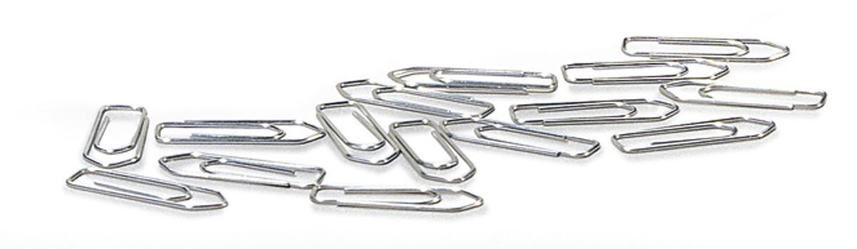 Durable Zinc Plated Strong Metal Paper Clips | 1000 Pack | 32mm Silver