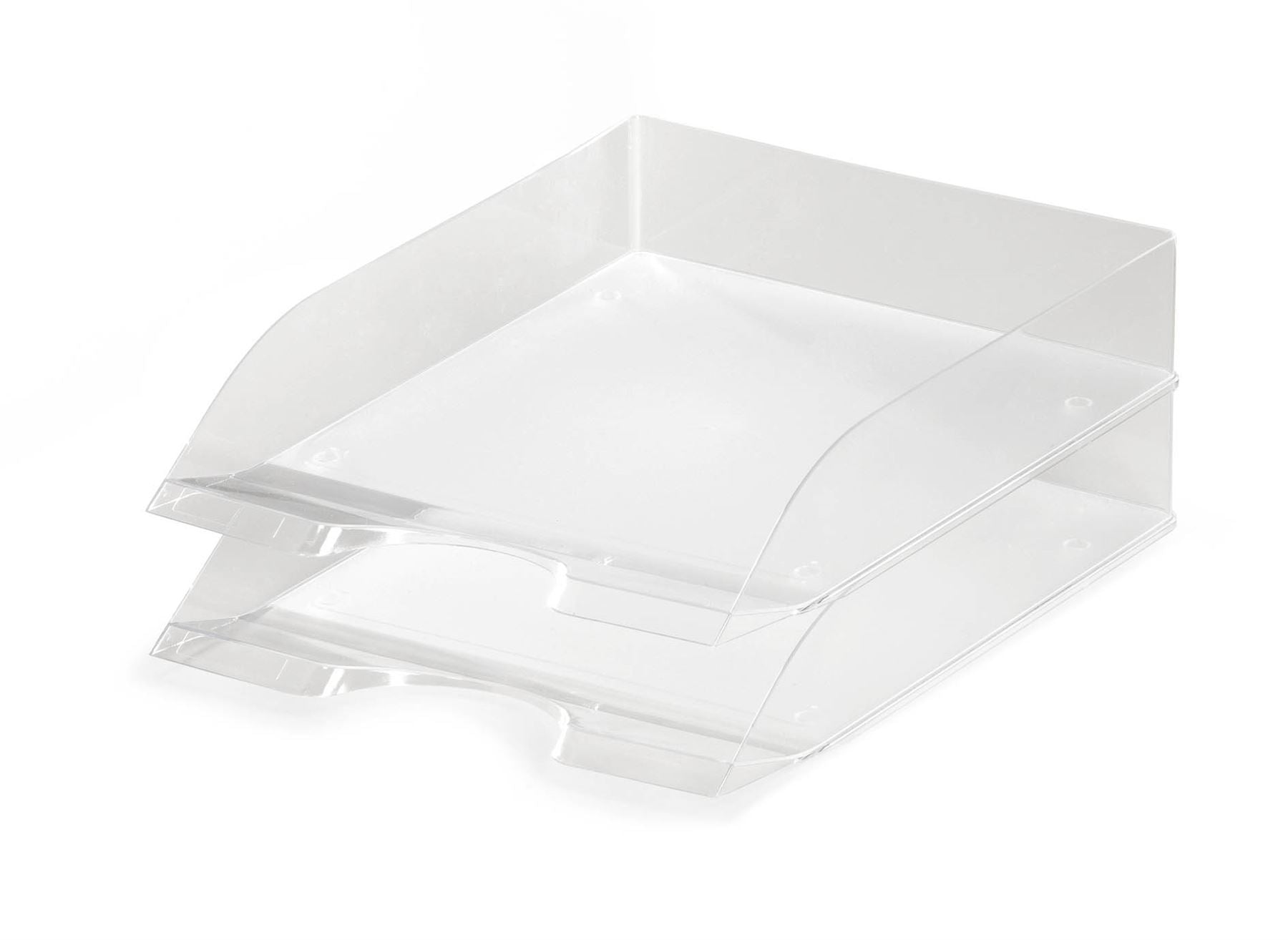 Durable Clear Stackable Letter Tray Document Organiser Paper File | A4+