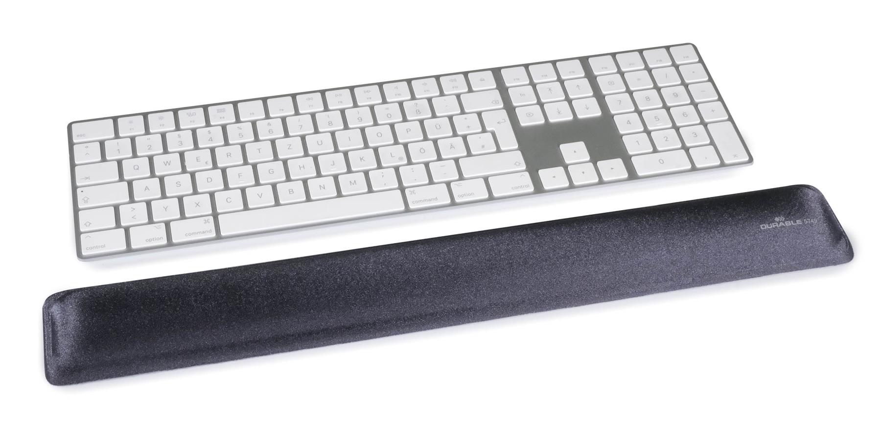 Durable Ergonomic Soft Touch Keyboard Gel Wrist Rest Support | 46 x 6 cm | Grey