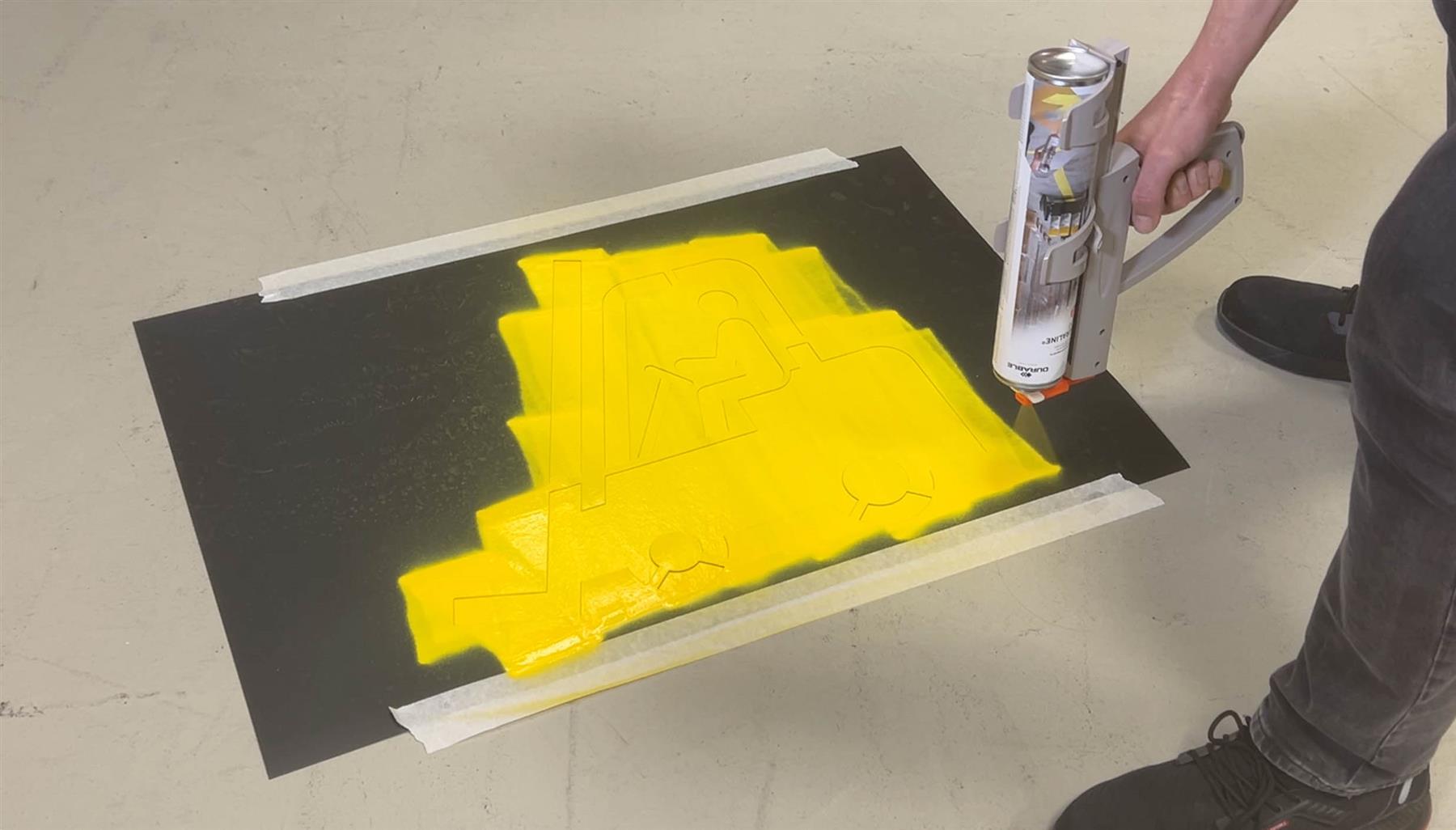 Durable DURALINE Warehouse Floor Marking 9 Stencil Set Logistics | 100 x 58cm