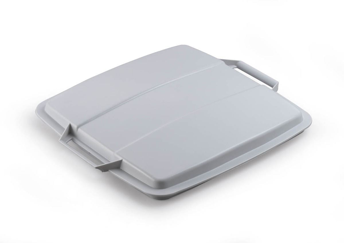 Durable DURABIN 90L Square Recycling Bin Lid | Food & Freezer Safe | Grey