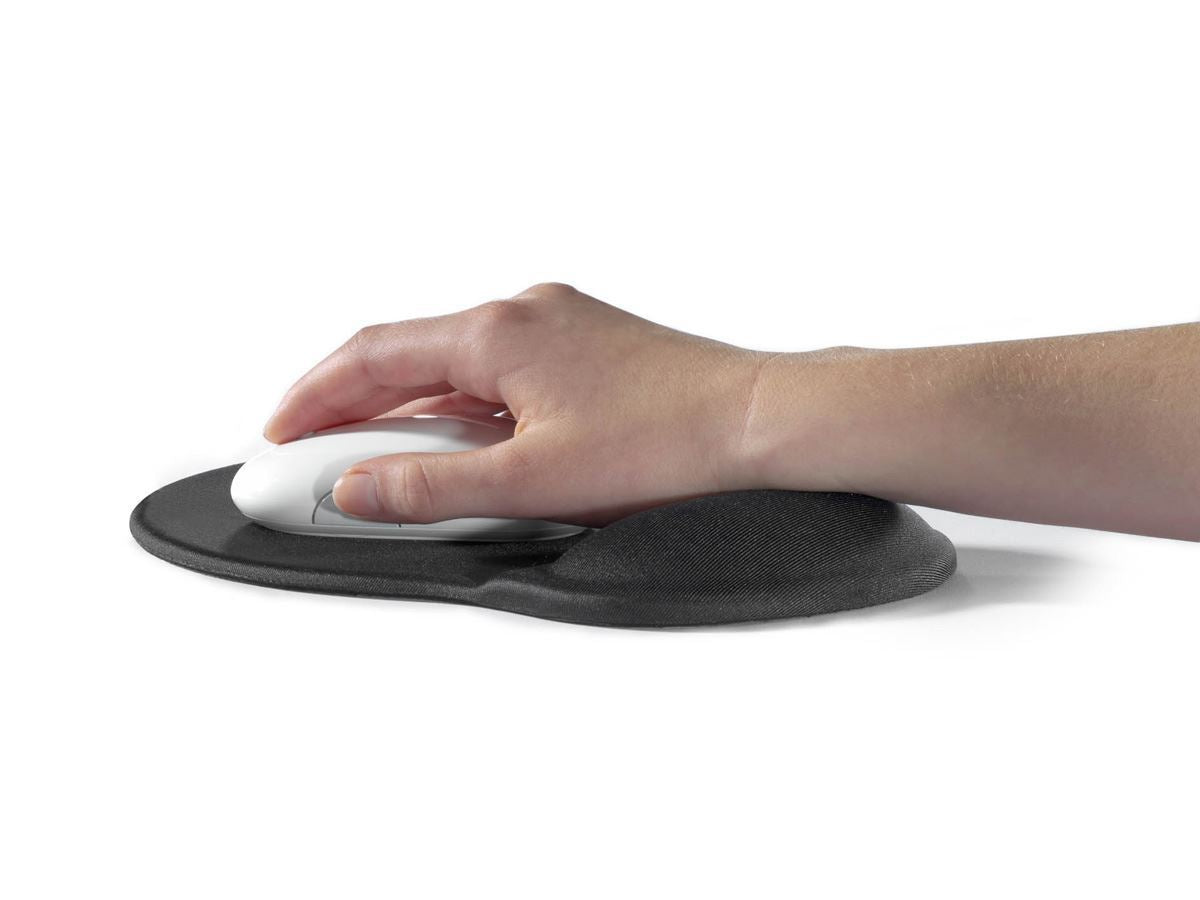 Durable ERGOTOP Soft Touch Mouse Mat with Gel Support Wrist Rest Pad | Grey