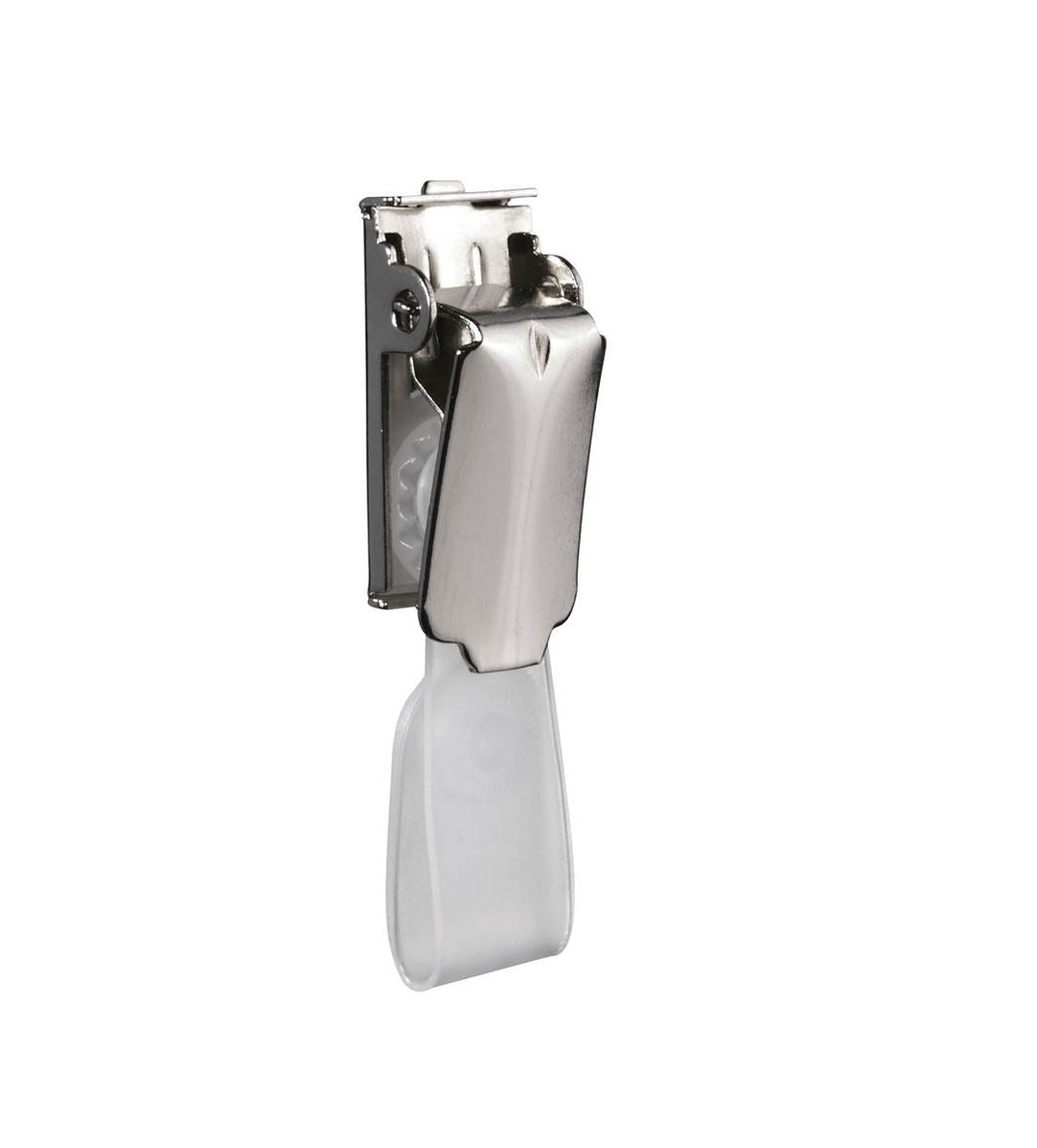 Durable Rotating ID Card Name Badge Clips from Recycled Metal | 25 Pack | Silver