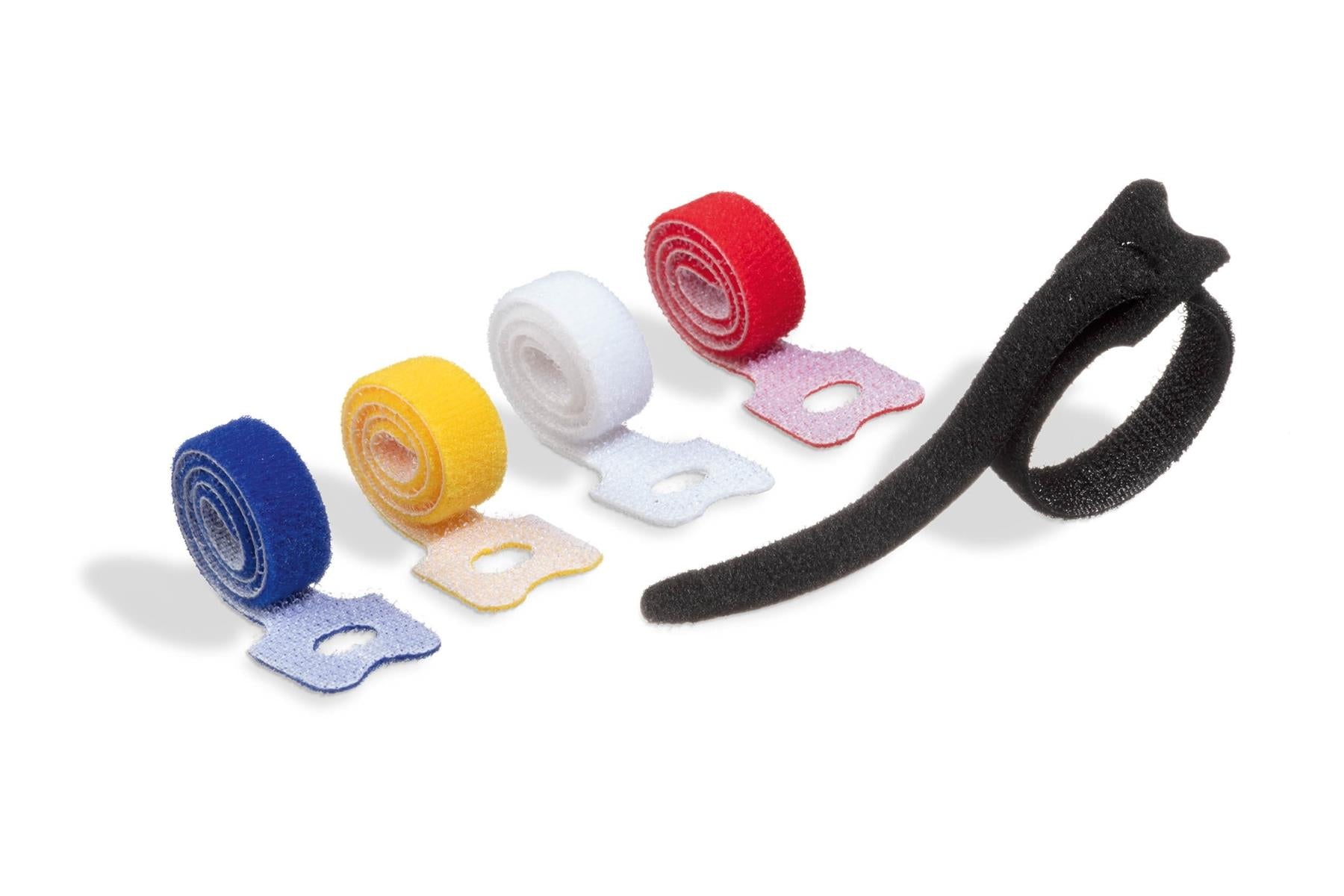 Durable CAVOLINE Reusable Hook and Loop Cable Management Tie Straps | 5 Pack
