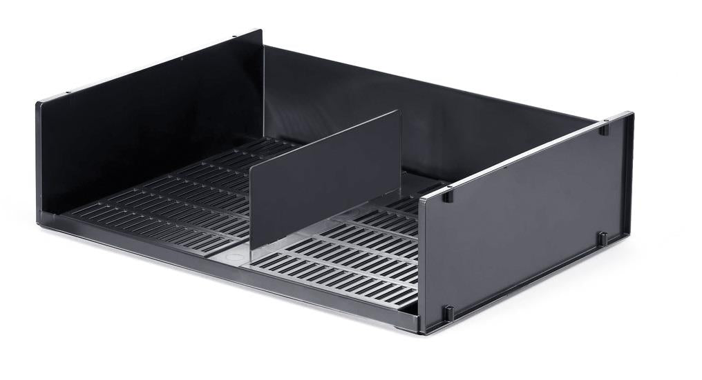 Durable OPTIMO Recycled Plastic Stackable Letter Tray File | A3 & A4 Grey