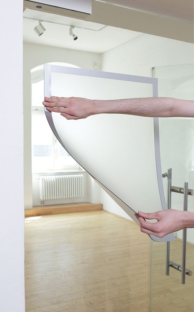 Durable DURAFRAME UV Poster Adhesive Magnetic Signage Frame | A2 Silver