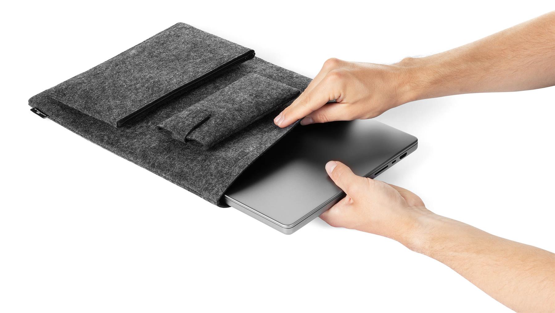 Durable Recycled Felt Laptop MacBook Bag Case Sleeve | 16,4“