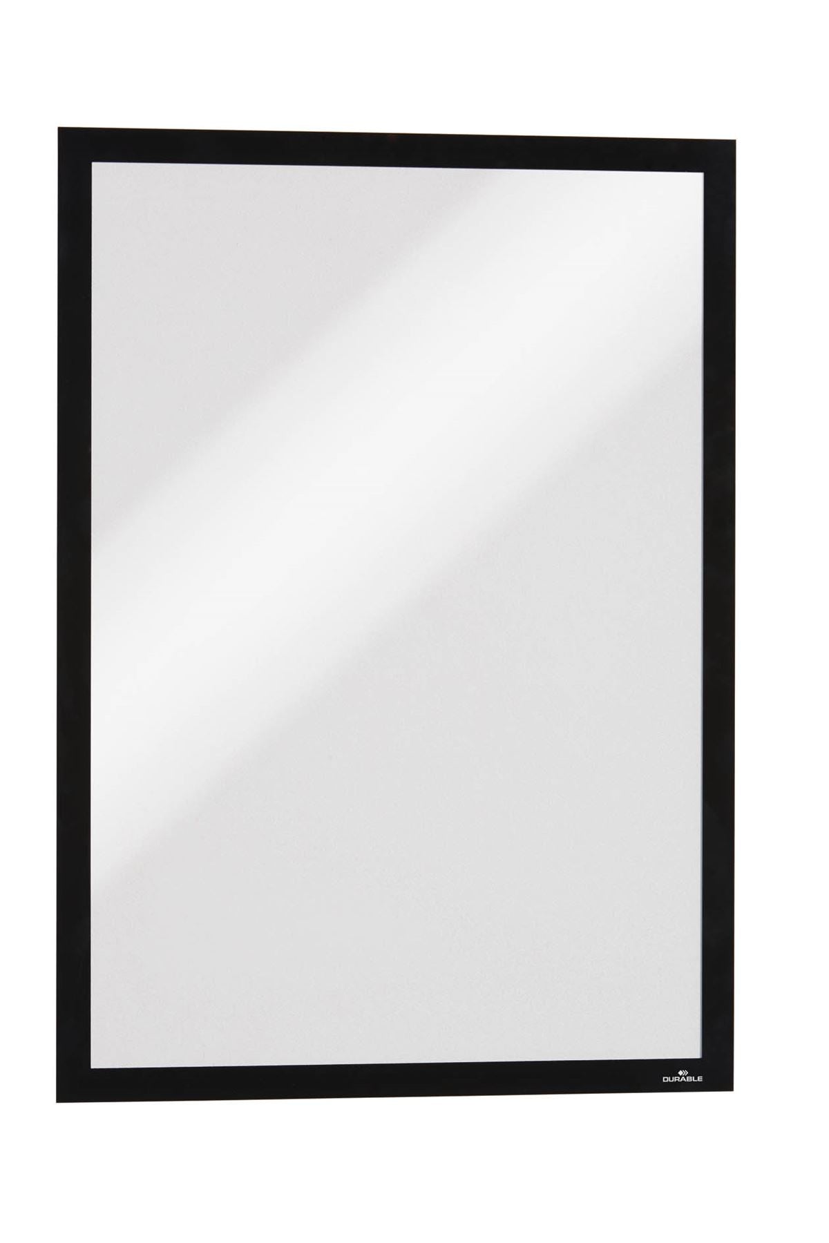 Durable DURAFRAME Magnetic Document Signage Frame for Metal | 5 Pack | A3 Black