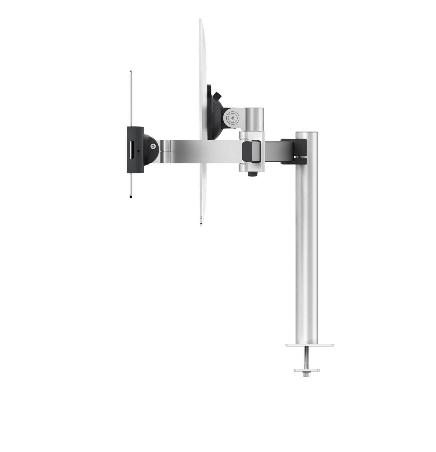 Durable Monitor Mount PRO with Arm for 1 Screen and 1 Tablet | Through Desk