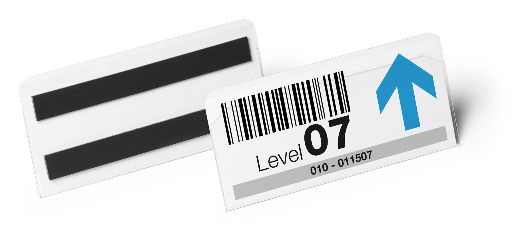 Durable Magnetic Ticket Label Holder Document Pocket | 10 Pack | 150 x 67mm