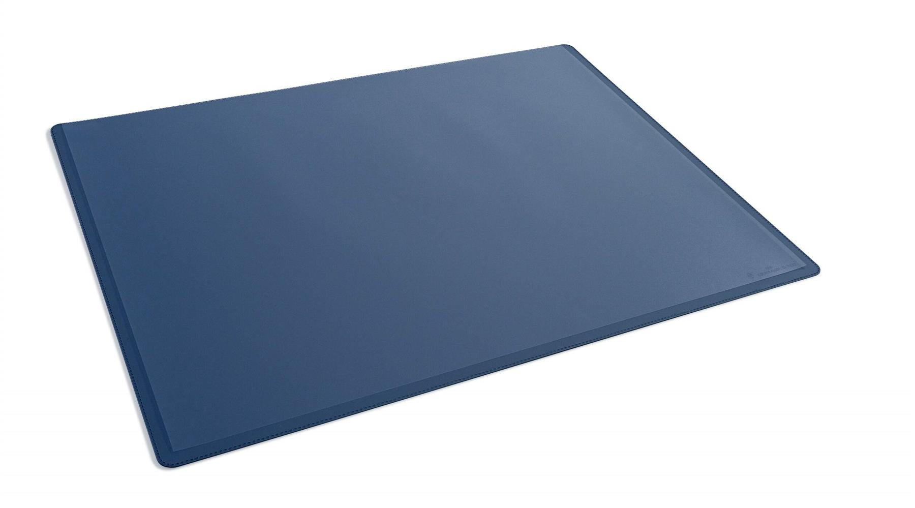 Durable Clear Overlay Non-Slip Desk Mat Notes Protector Pad | 65x50 cm | Blue