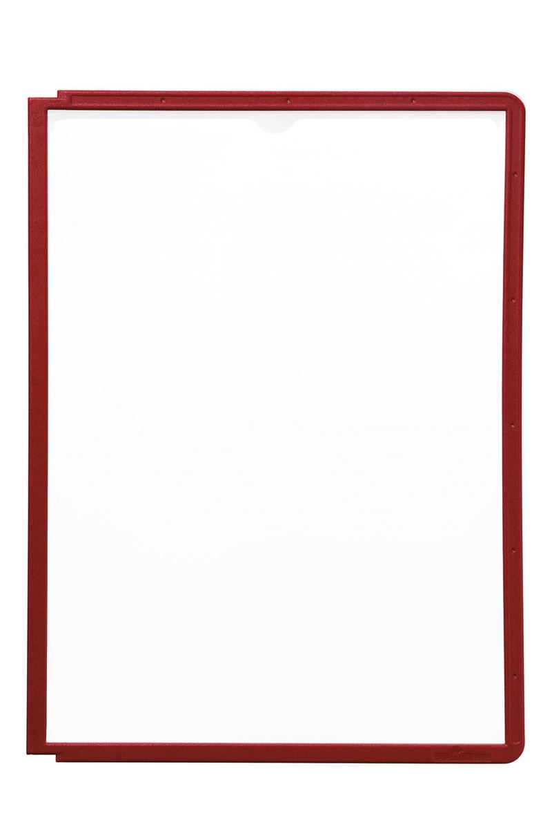 Durable SHERPA Replacement Display Panels | 5 Pack | A4 Red