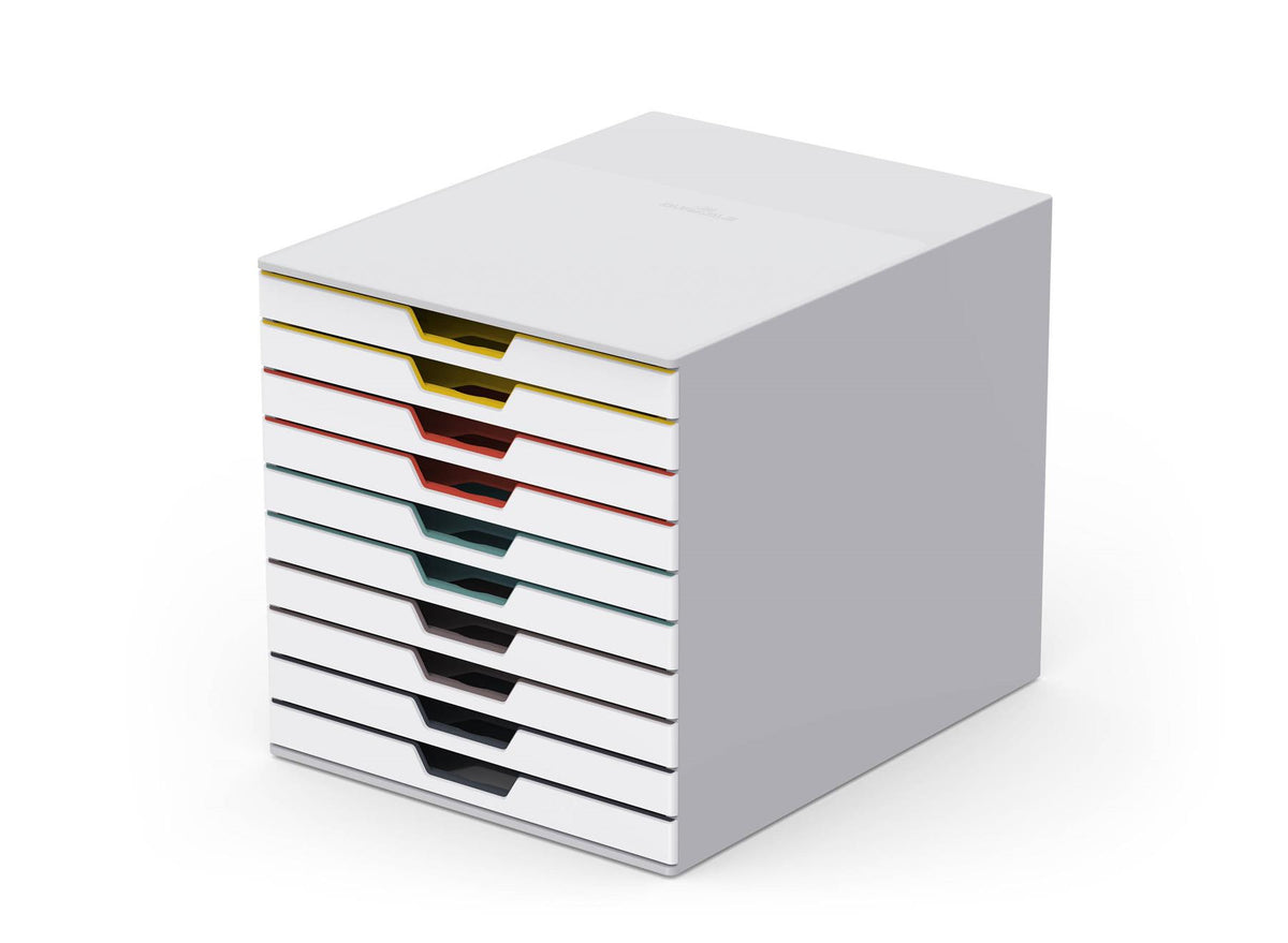 Durable VARICOLOR MIX Desktop Organiser 10 Drawer Colour Coded Storage