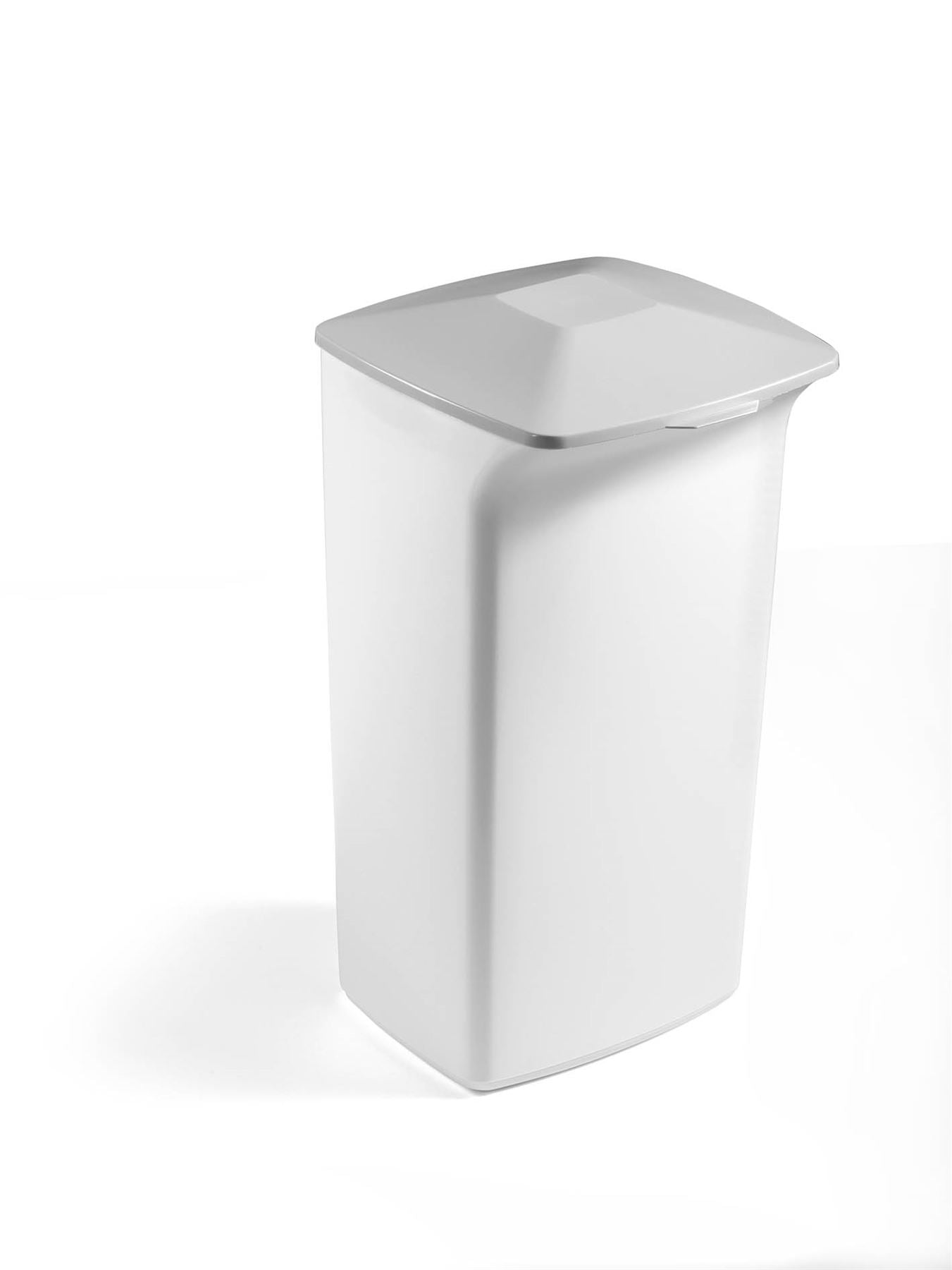 Durable DURABIN Square 40L Hinged Lid | Strong Recycling Waste Bin Lid | Grey