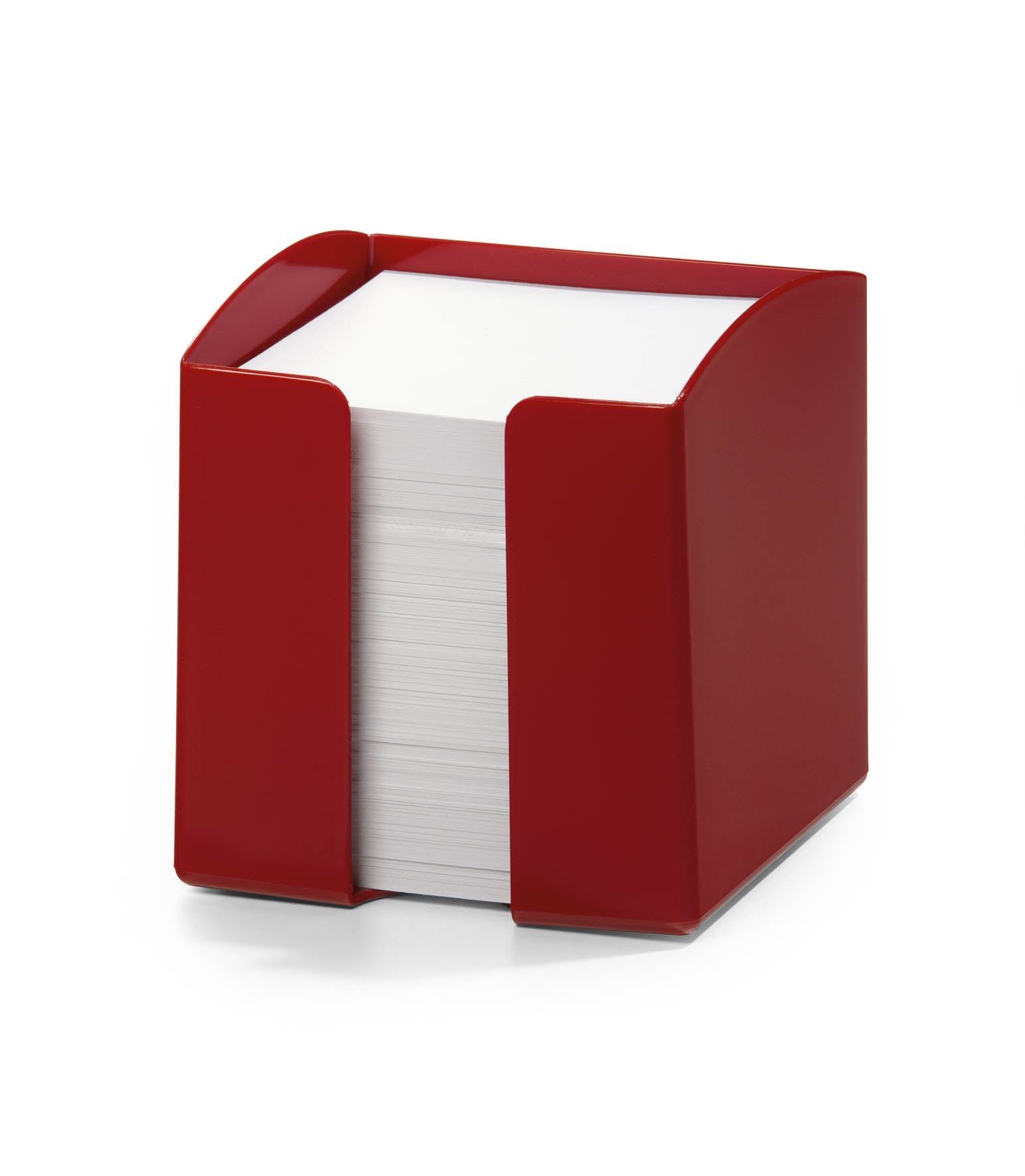 Durable TREND 800 Sheet Note Box Memo Pad Cube | Red
