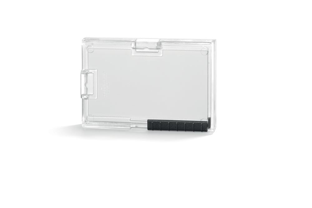 Durable PUSHBOX Duo 2 Card Security Pass ID Holder | 10 Pack | Clear