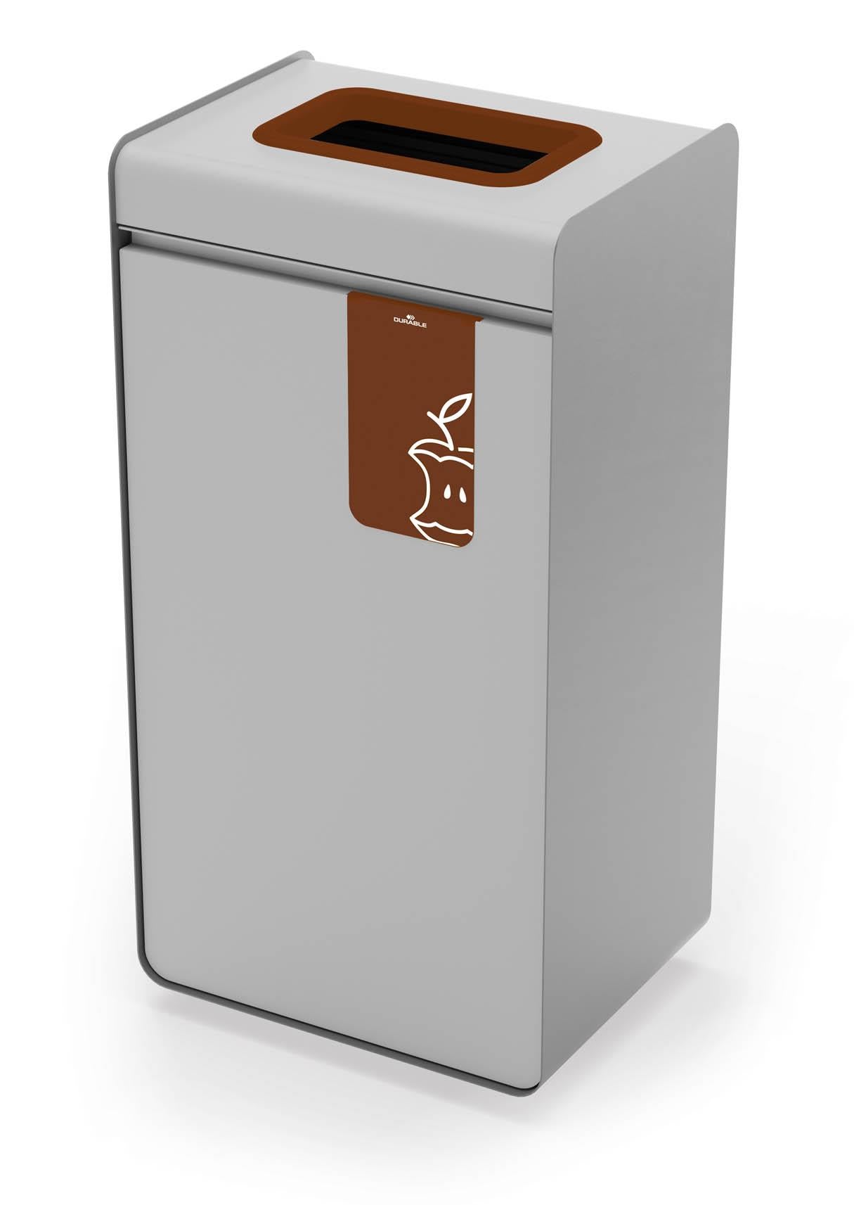 Durable 55L Food Waste Bin | Sheet Steel Recycling Separation Bin | DURASORT®